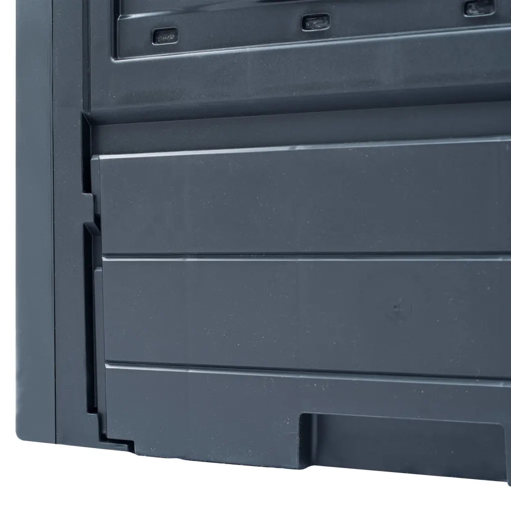 Compostiera da Giardino 60x60x73 cm 260 L Grigia CFW2638091