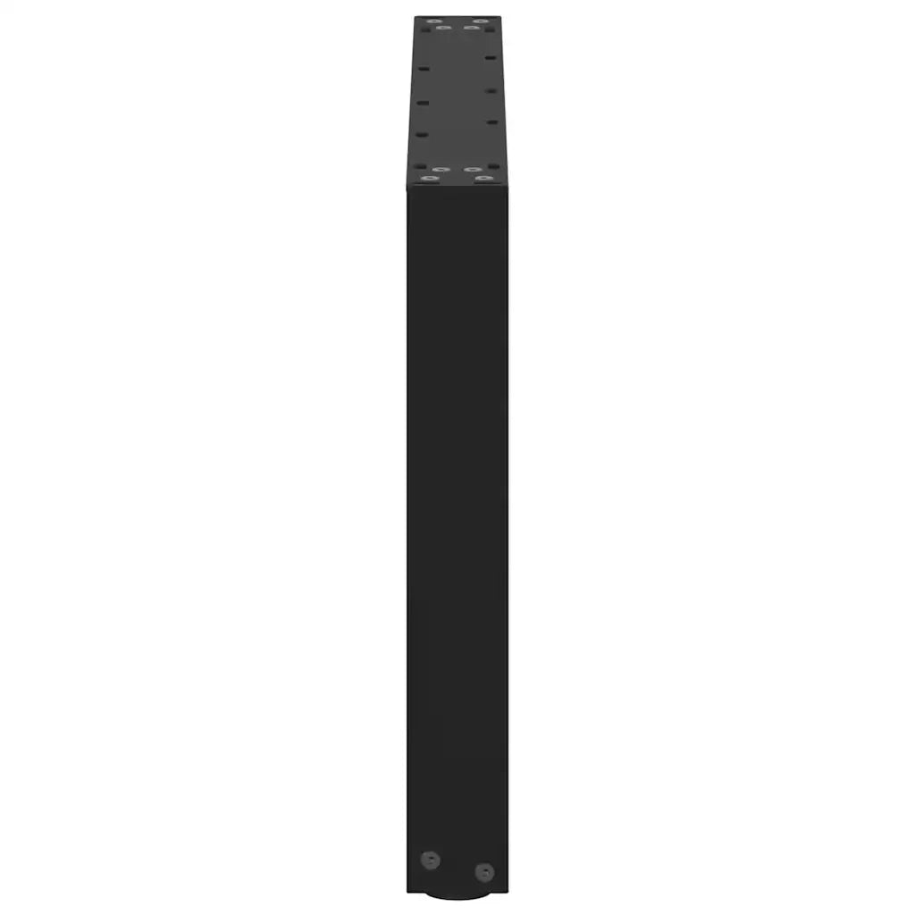 Gambe per Tavolino da Caffè a Forma di U 2 pz Nere 70x(42-43) cm Acciaio 4013164