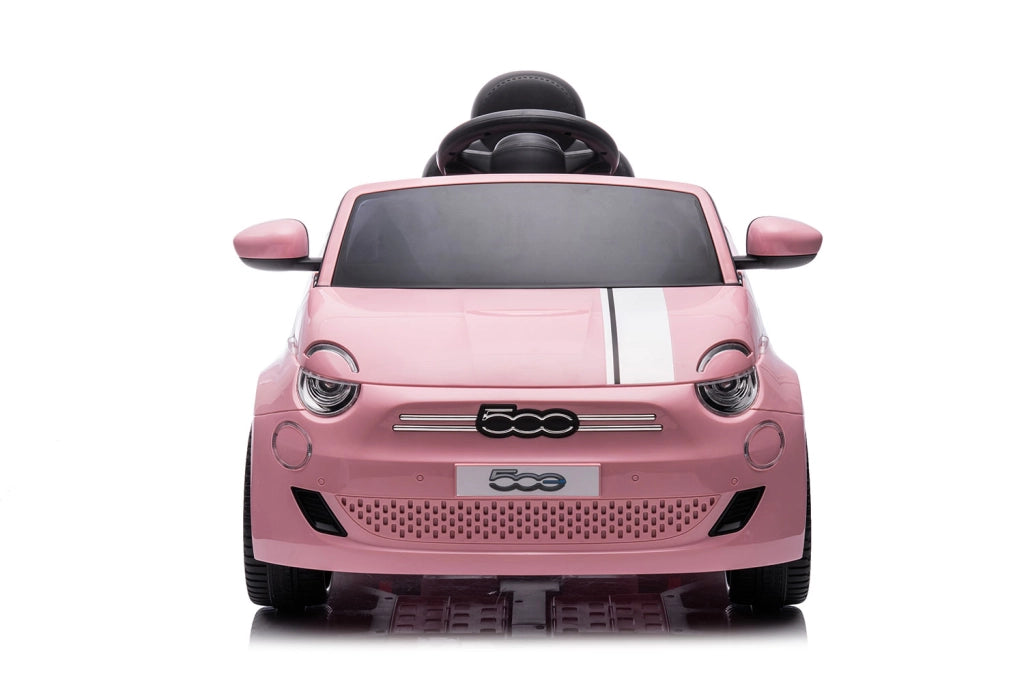 Macchina Elettrica per Bambini Licenza Fiat 500 12V con Telecomando Rosa