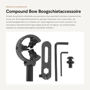 Accessorio per Compoundboog - Pijlenrust con Materiale Leggero - Antivervorming - Miglioramento della Precisone della Schiacciata - Borstelli a Y - Accessorio per Arco