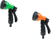 Spazzola ad acqua - Irrigatore da giardino - 8 forme di getto - Regalare acqua alle piante, Auto lavaggio, Pulizia, Lavaggio animali e Divertimento all'aperto, 2 pezzi (Arancione, Verde)