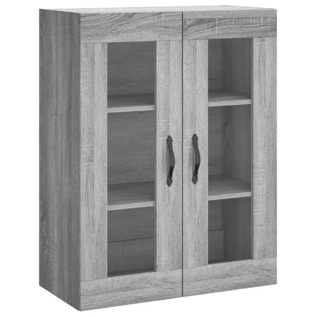 Credenza Grigio Sonoma 69,5x34x180 cm in Legno Multistrato 3198439