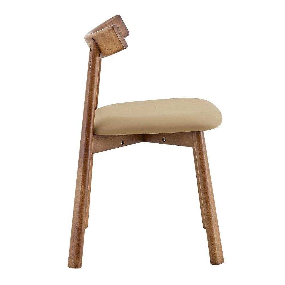 Set 2 Sedie da Pranzo Imbottite ¨C MINIMAL ¨C Legno, Schienale Ergonomico, Moderne