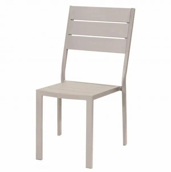SEDIA TENERIFE S/BRACC.EFFETTO LEGNO BEIGE 57x45 - h.88 - BIACCHI E.