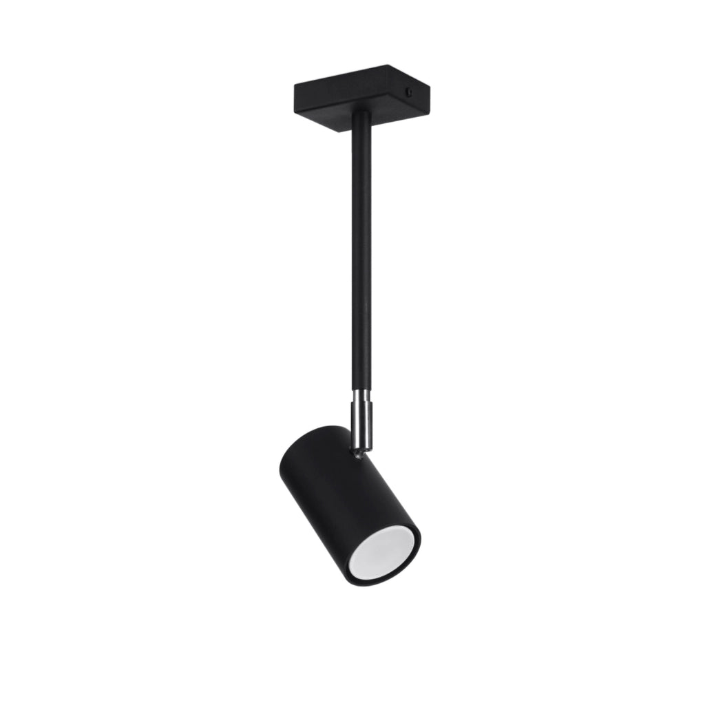 Spot soffitto nero orientabile 1xGU10 10W Bruneo Pure Lume