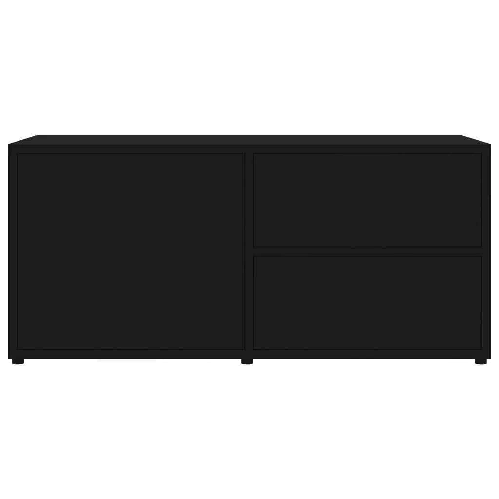 Mobile TV multimediale mensola TV credenza TV sala da pranzo soggiorno camera da letto 80 x 34 x 36 cm legno ingegnerizzato nero 02_0026261