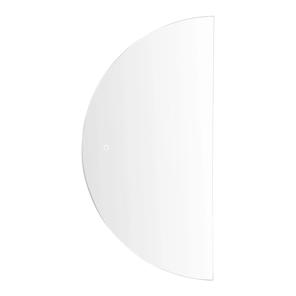 Specchio LED sospeso 50 x 100 cm semicircolare moderno contemporaneo per il bagno Vanity montato a parete per il trucco in camera da letto