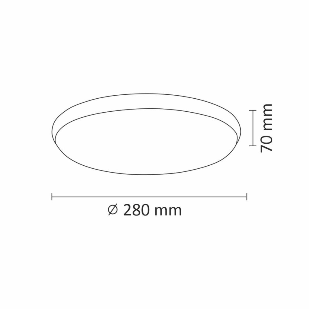 Plafoniera LED Polux Orbit Ø28 nichel 15W 4000K 1600lm