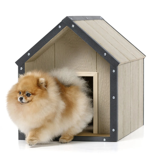 Cuccia per cani in legno LP SmartSide - 48 x 74 x H58 cm, Taglia S - TIMBELA M970-1