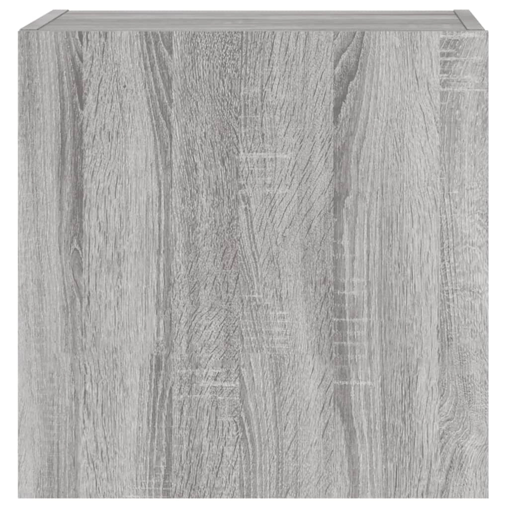 Mobile TV multimediale scaffale TV mobile TV credenza TV sala da pranzo soggiorno camera da letto da parete legno Sonoma 40,5 x 30 x 40 cm grigio 02_0028184