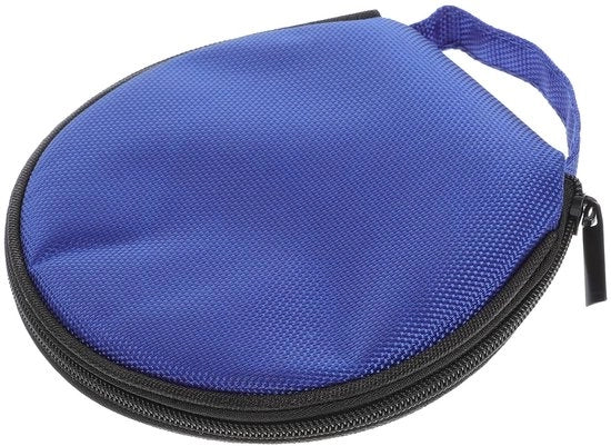 Portatile in tessuto - Tas per CD e DVD - Blu - Formato compatto - Ideale per uso domestico e portatile - Stoffa impermeabile
