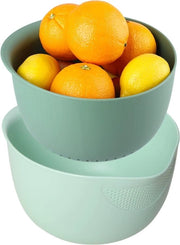 Set per colatura di riso e quinoa con piccoli cereali - lavaggio e drenaggio per verdure e frutta - 1025 x 86 x 55 cm