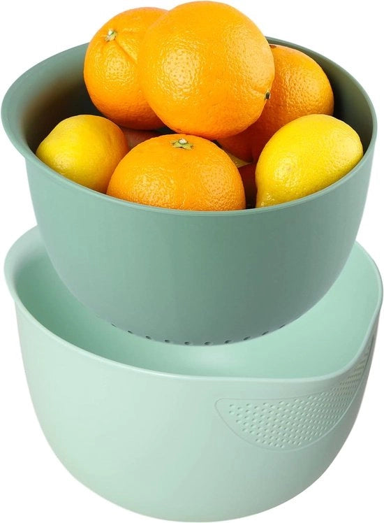 Set per colatura di riso e quinoa con piccoli cereali - lavaggio e drenaggio per verdure e frutta - 1025 x 86 x 55 cm