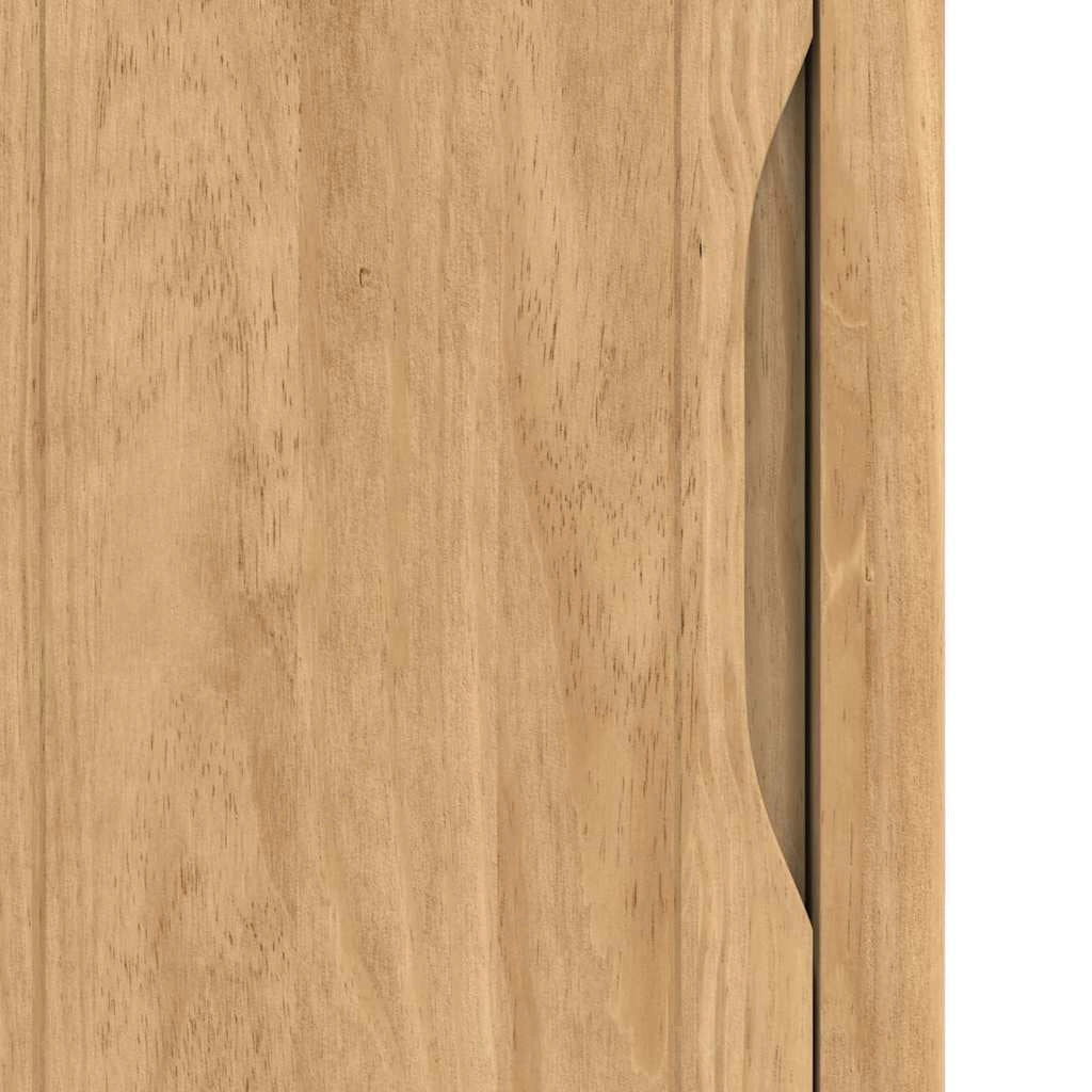 Mobiletto da bagno moderno con ripiano regolabile 35 x 30 x 90 cm pino massello marrone 02_0058949