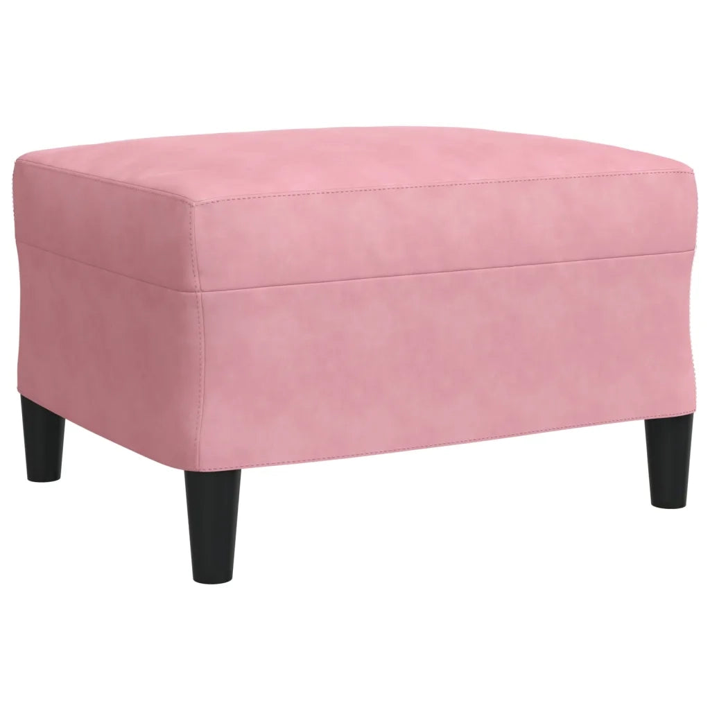 Set di Divani 3 pz con Cuscini e Rinforzi rosa in Velluto 3278424