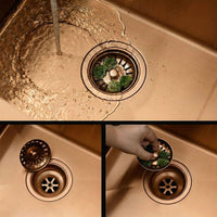 Lavello In Acciaio Paul Brush Copper senza rubinetto da cucina