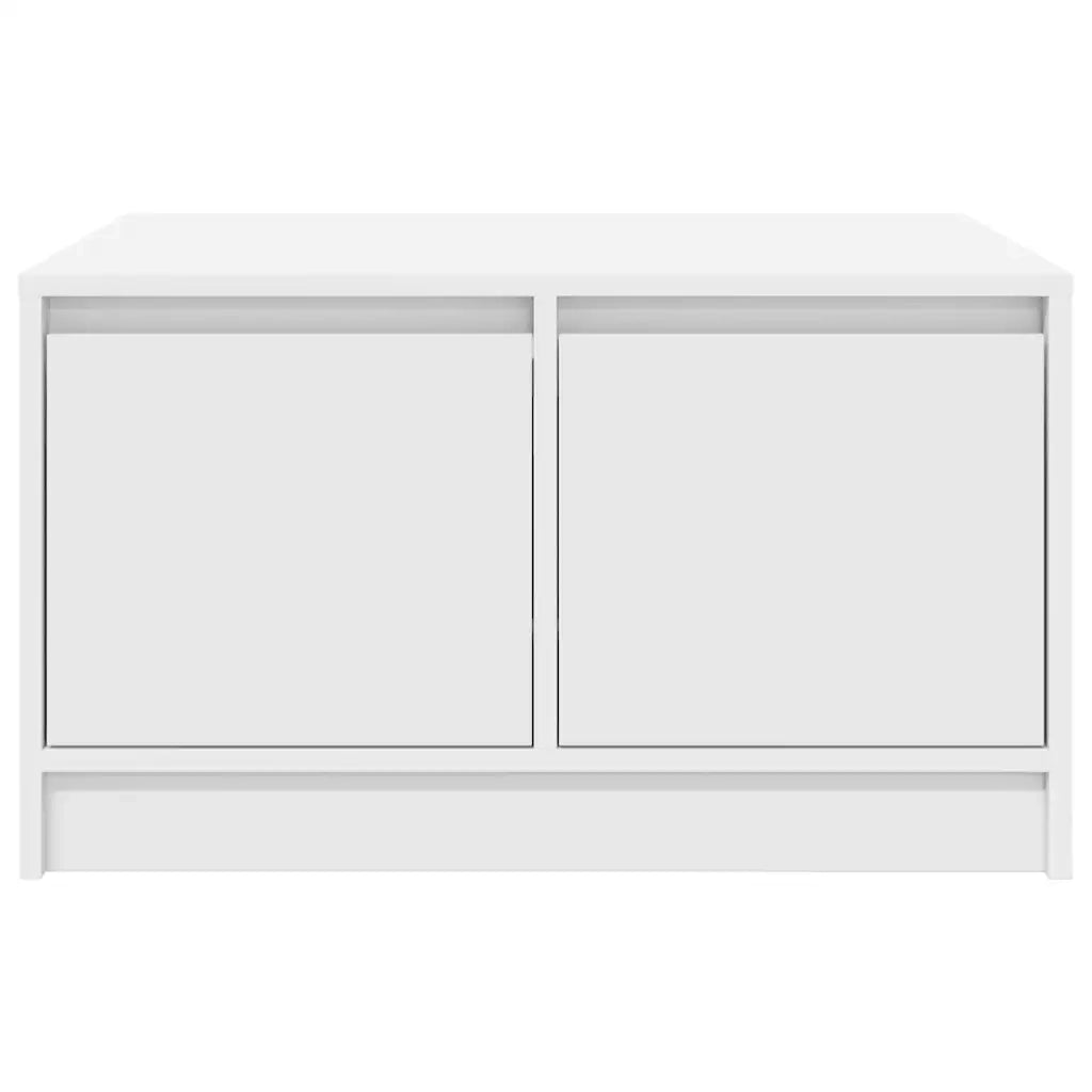 vidaXL Tavolino da Salotto con Cassetti Bianco 70,5x70x40 cm