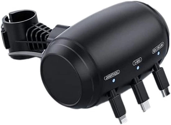 Cavo di ricarica auto 3 in 1 compatibile con Android e Type C - Ricarica facile per passeggeri con cavo retrattile per sedili posteriori