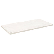 Piano Tavolo | Superficie Tavolo | Piano Scrivania Bianco 110x60x2,5 cm in Legno Massello di Pino
