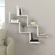Palata, Mensola 6 Ripiani, 129x22x50h cm Bianco