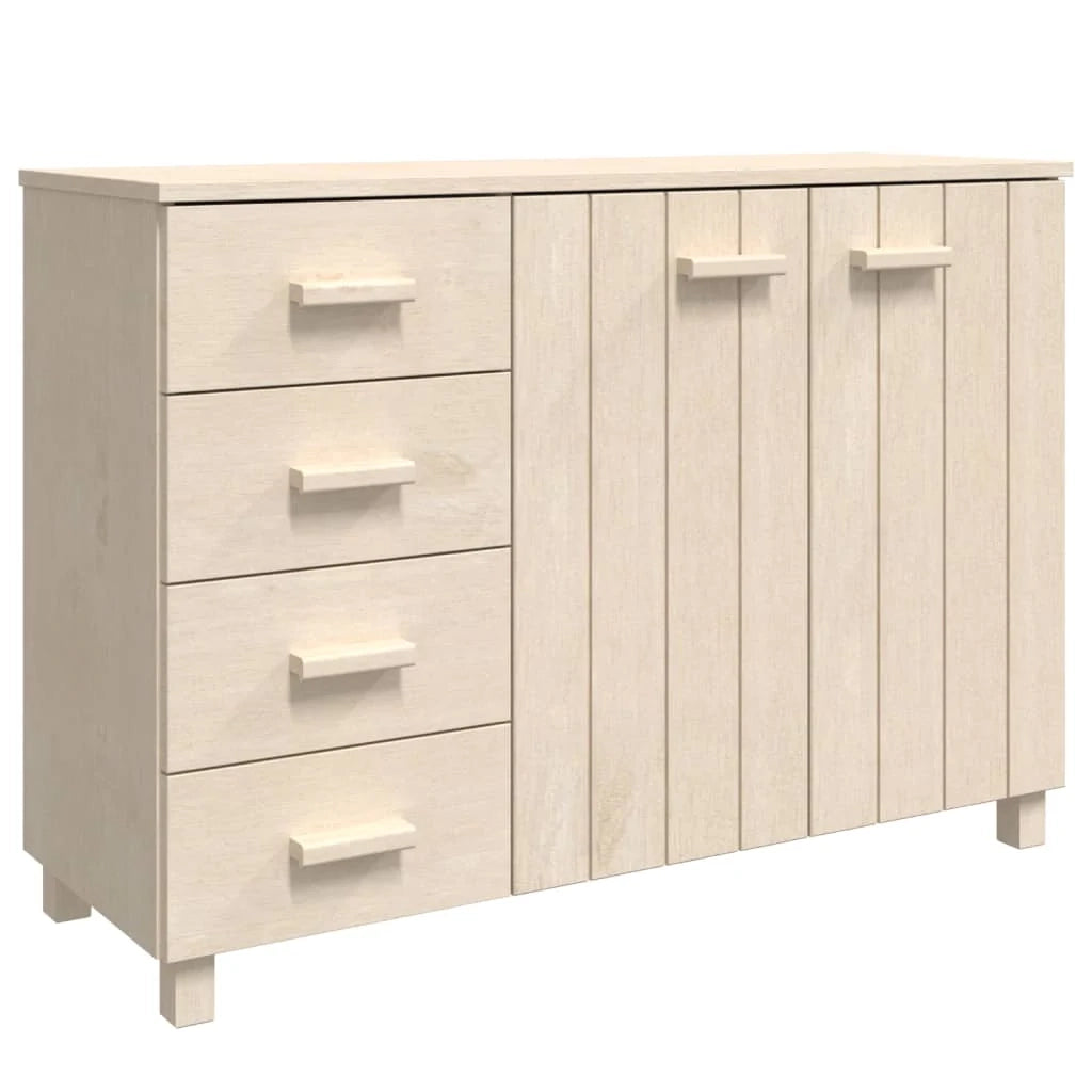 Credenza buffet cassettiera mobile contenitore organizer cucina soggiorno soggiorno 113 x 40 x 80 cm legno massello di pino marrone 02_0032172