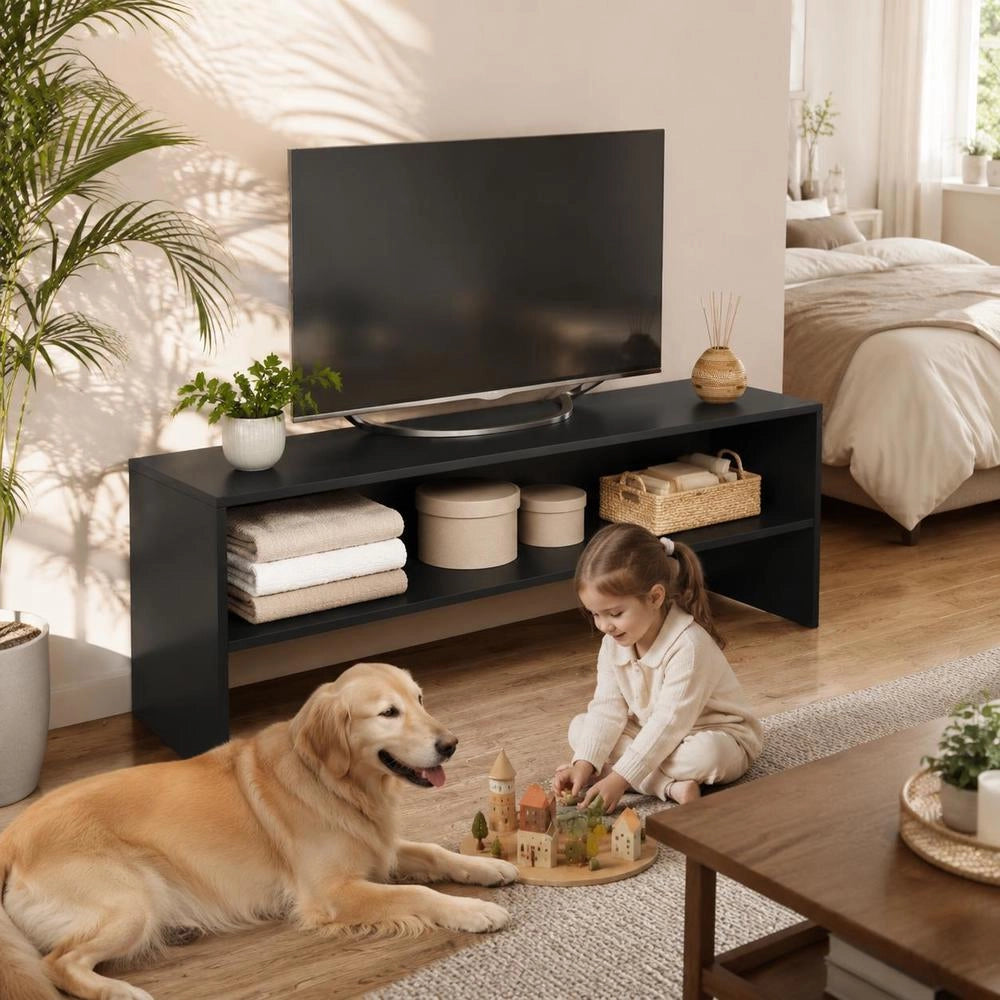 TV Cabinet Black 120x40x40 Cm Wood-based Material