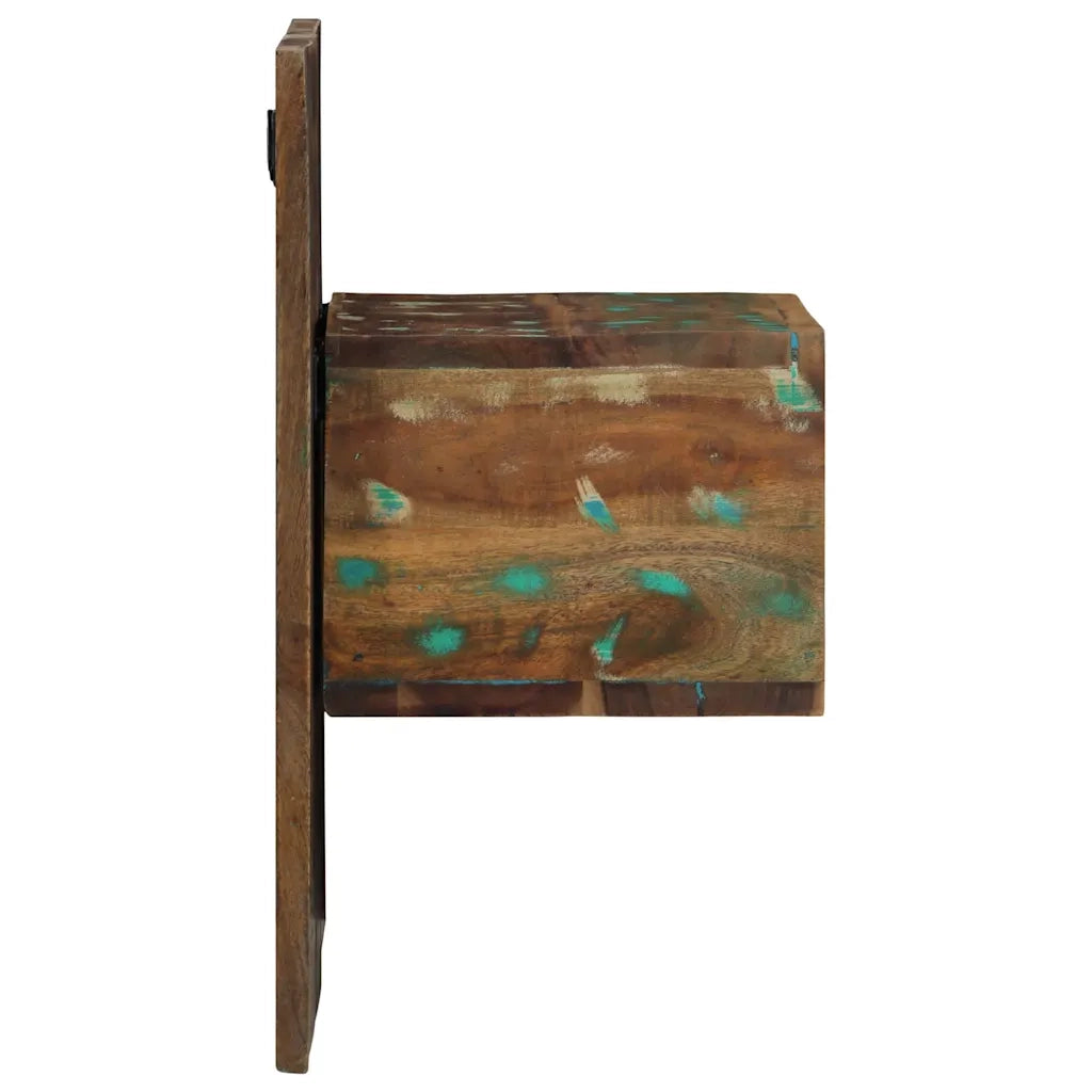 Comodino-Tavolino da notte Multicolore 50x27x50 cm in Legno Massello Recupero 966008