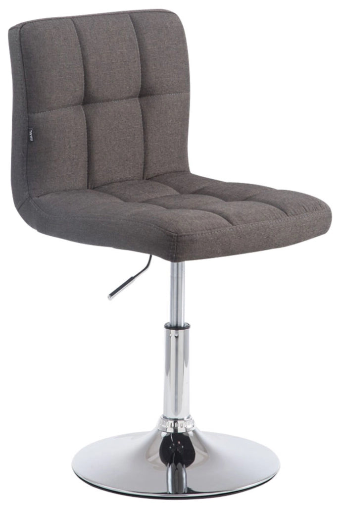 Set di 4 lettini Palma in tessuto grigio scuro