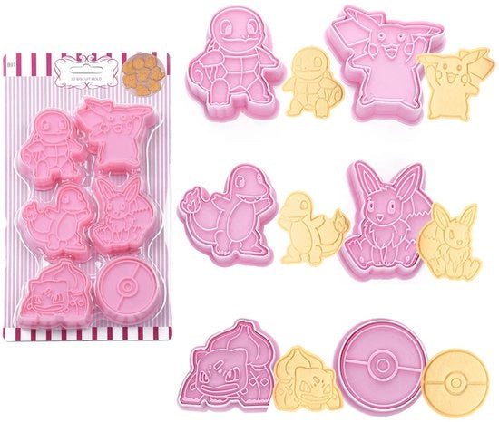 Set di forme per biscotti 6 pezzi per bambini Forme per biscotti in plastica riciclabili Stampa per biscotti per biscotti e pane Decorazione per torte Festa per bambini DIY Cottura