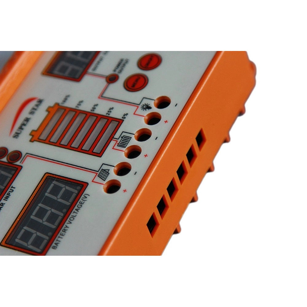 Trade Shop - Regolatore Di Carica Per Pannello Solare 12-24v 50 60a Controller Per Ricarica -     -60 Ampere  -