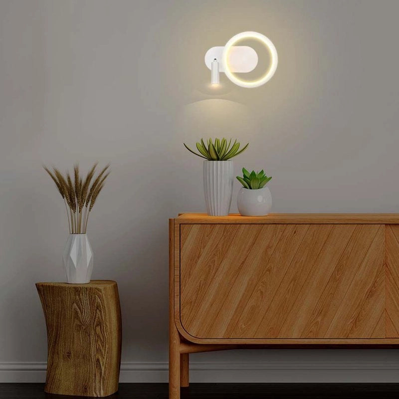 Applique Lampada LED da Muro 14W 250*100*180mm in Metallo Colore Bianco 3000K SKU-14983