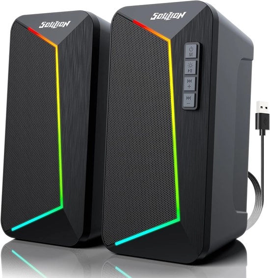 Aggiorna la tua esperienza audio con i R40 Altoparlanti Computer - 2.0 Alimentati da USB con Bluetooth 5.3!