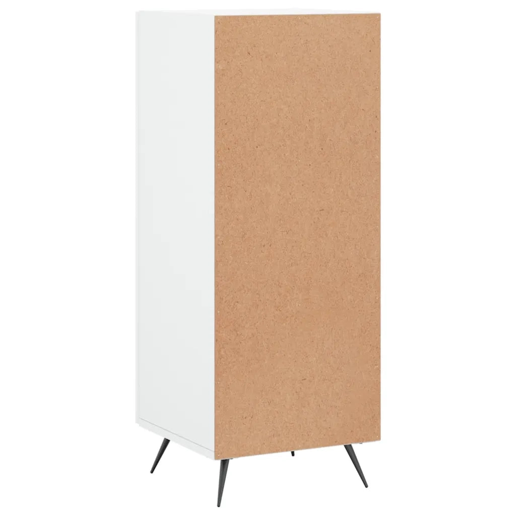 Credenza-Buffet-Armadio da cucina Bianca 34,5x34x90 cm in Legno Multistrato 181066