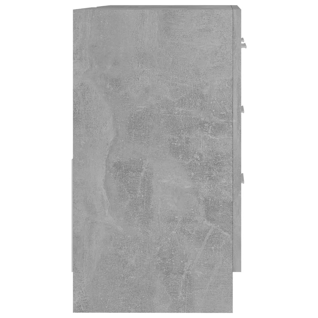 Mobile Sottolavabo Grigio Cemento 63x30x54 cm in Truciolato cod mxl 12417