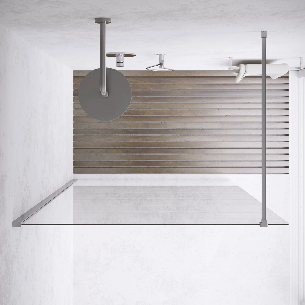 Parete doccia walk-in 120 cm 8mm trasparente anticalcare h200 | Lazaros