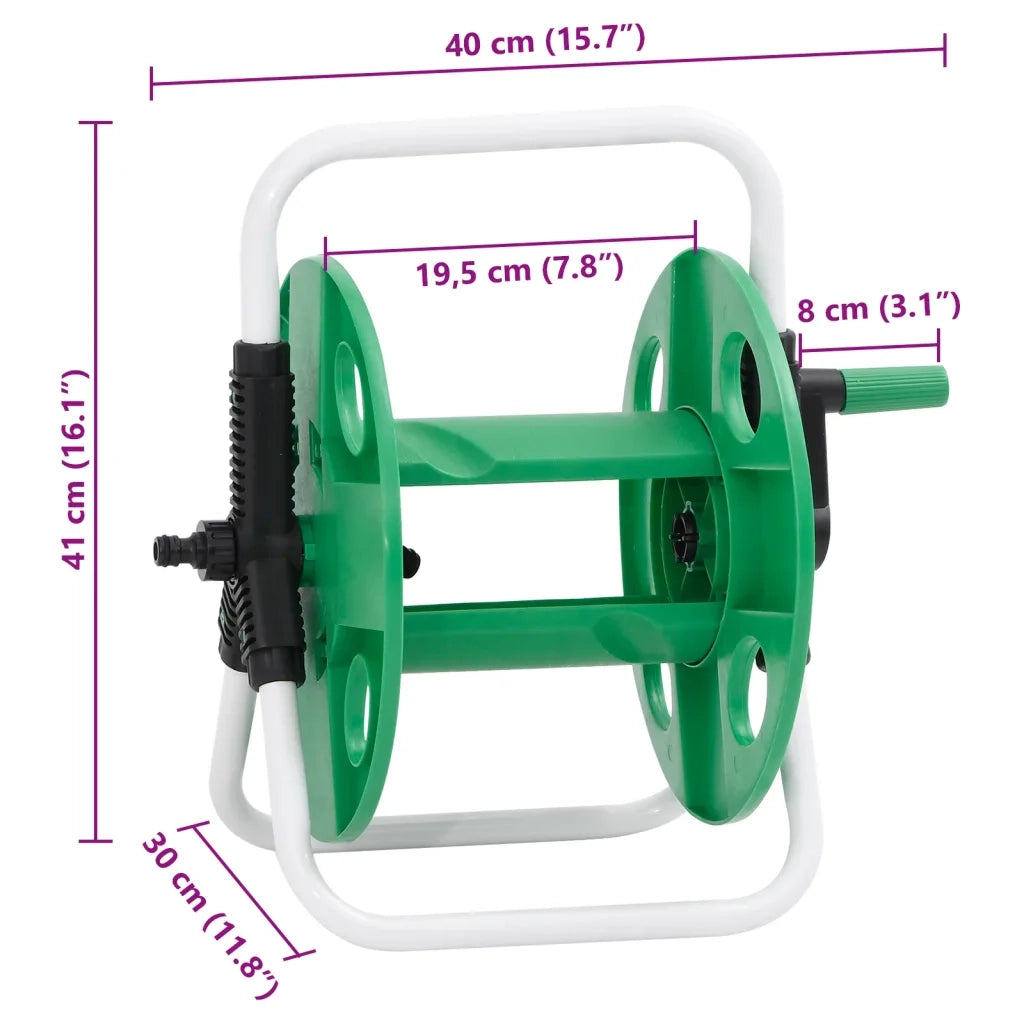 Carrello Avvolgitubo Autonomo Tubo Flessibile 45 m 1/2" Acciaio