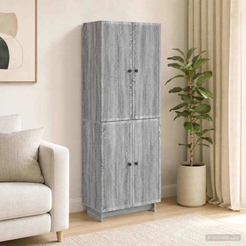Set di armadi 2 pz Sonoma grigio Legno ingegnerizzato 3416364