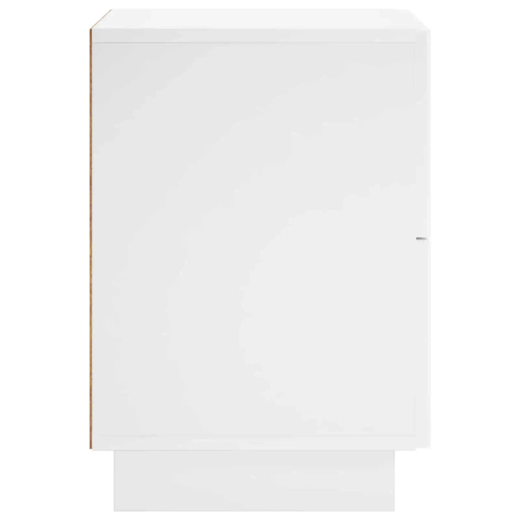 Armadio da Notte 2 pz Bianco Lucido 33,5 x 34,5 x 50 cm 8011396