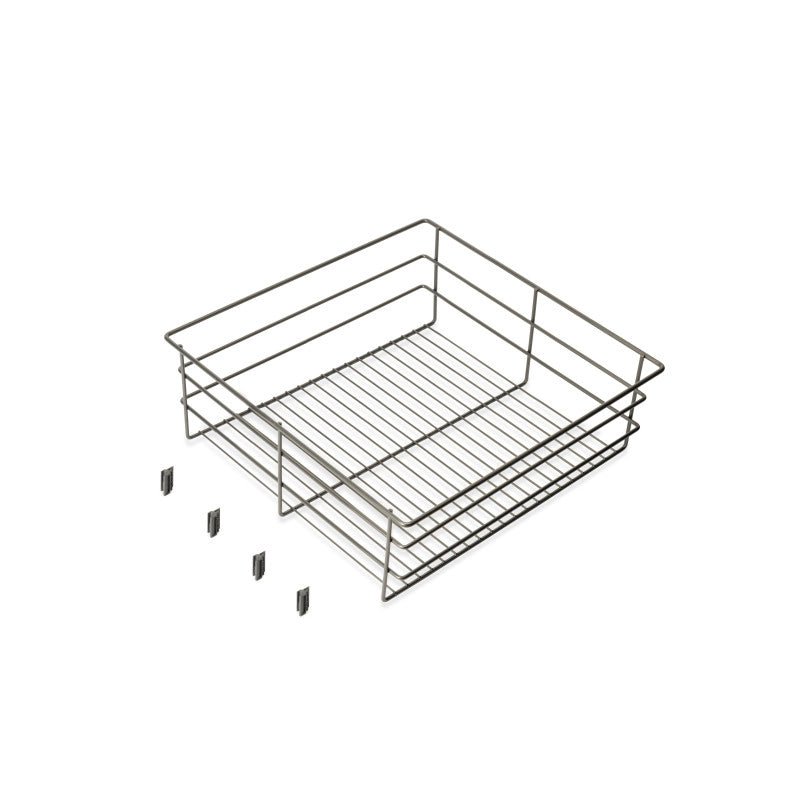 Telaio con guide a estrazione totale e chiusura morbida per accessori per armadi Quartz, 1012-1038mm, Alluminio e plas..