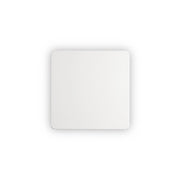 Applique Moderna Cover Alluminio Bianco Led 9,5W 3000K Luce Calda Quadr.