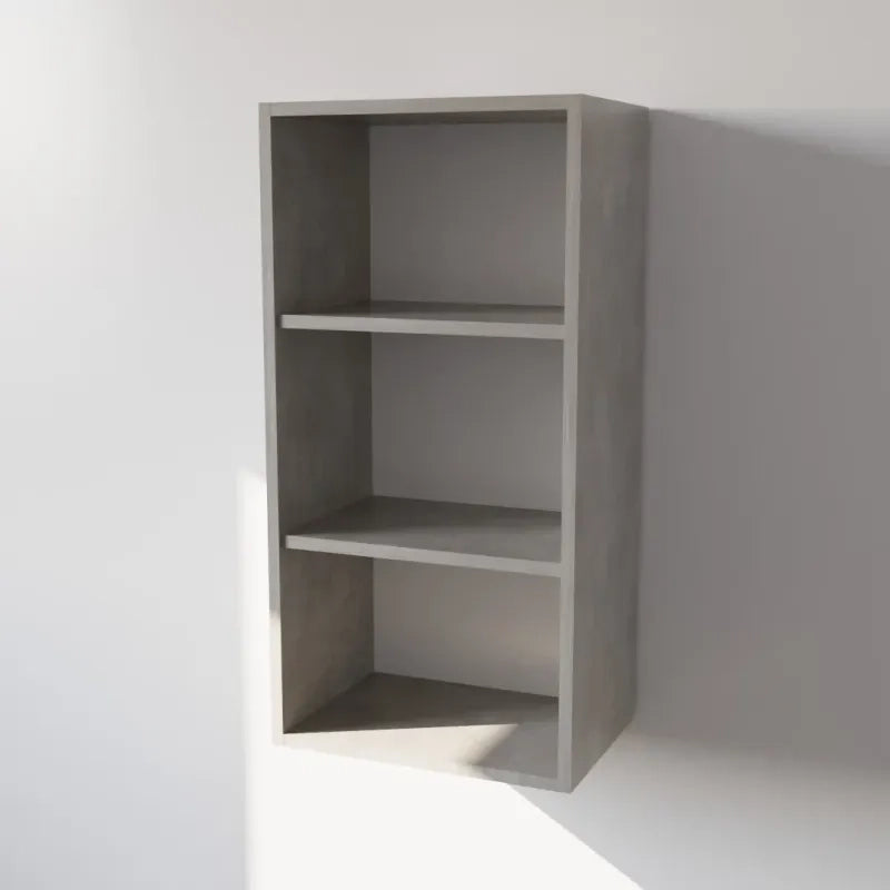 Pensile Cucina in Legno Nobilitato Cemento Mobile Alto con 1 Anta, Pensile Componibile Moderno Made in Italy (H90XL45XP33cm)
