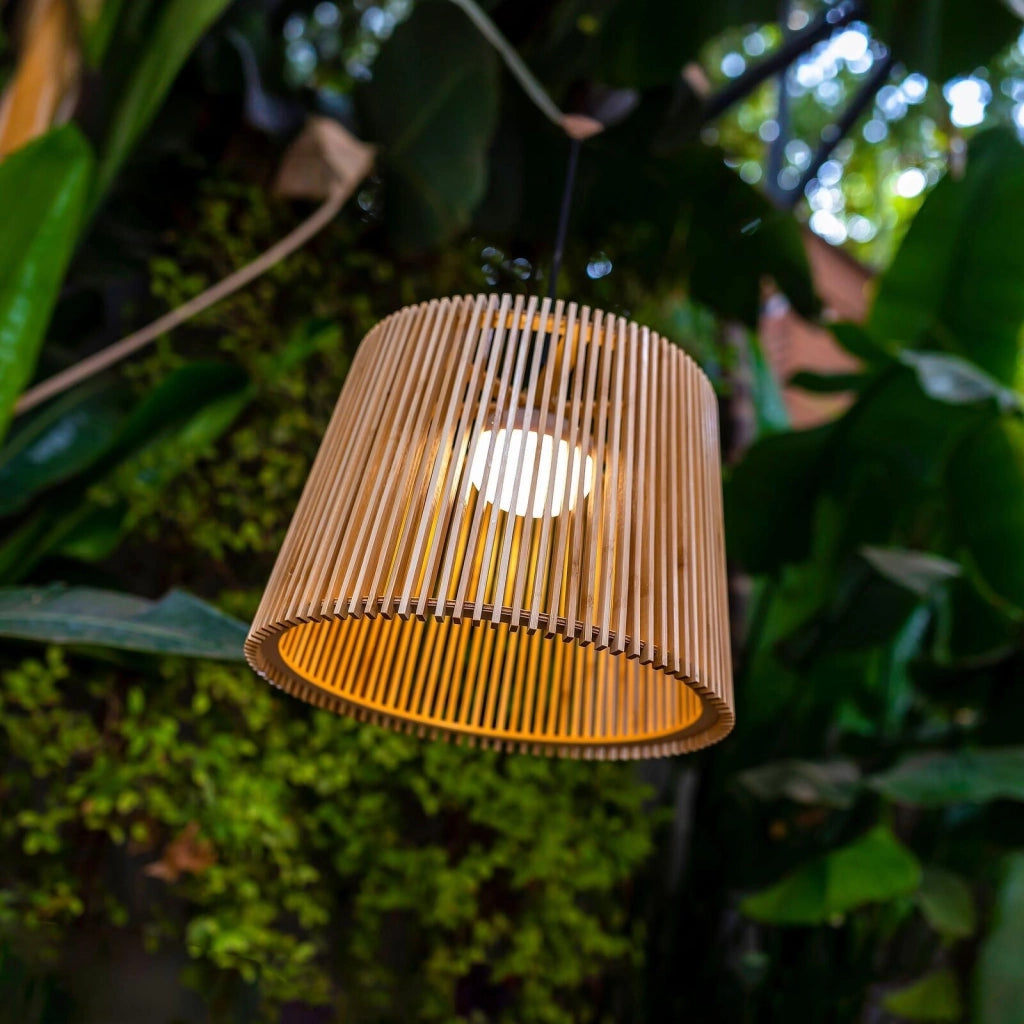 Newgarden 8435578509358 OKINAWA Lampada a sospensione LED ricaricabile IP54 dimmerabile con telecomando colore Marrone