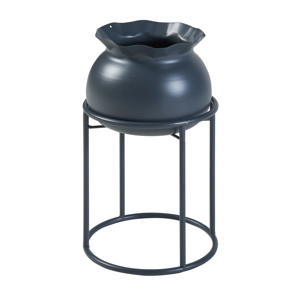 Supporto per piante da esterno 32 x 20 cm nero 03_0010348