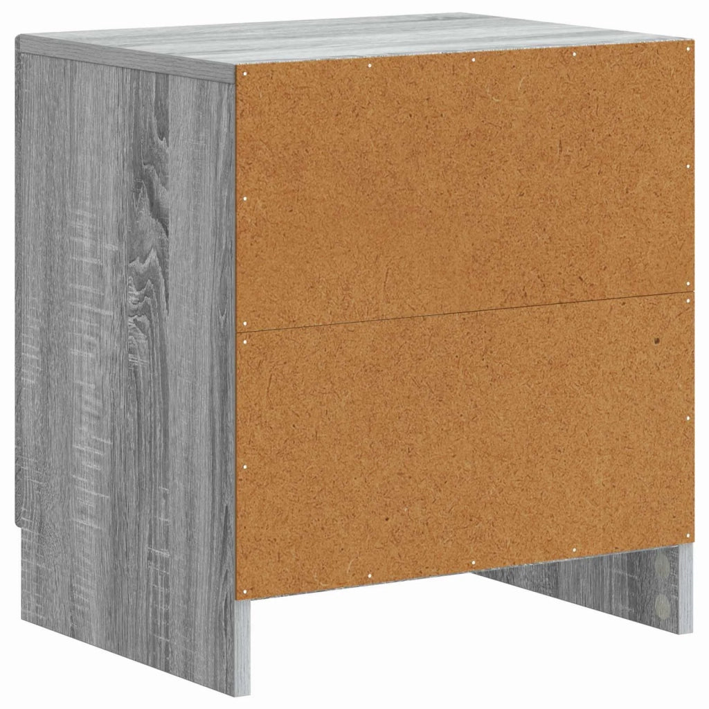 Armadio da Notte 2 pcs Grigio Sonoma 43 x 34,5 x 47 cm 895728