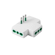 FME 87225RM ADATTATORE PIATTO 10A 3PR BIP C/LIMIT. BCO- FANTON- 1,0 pz
