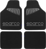 Set completo SPC19 universale tappetini auto moquette nero/grigio poliestere