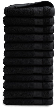 Set di Asciugamani per Bagno 12 pezzi - 50 x 100 cm - 500 g/m² - 100% Cotone - Certificato Öko-Tex MIG - Alta Assorbimento - Asciugamani per Bagno