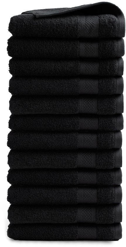 Set di Asciugamani per Bagno 12 pezzi - 50 x 100 cm - 500 g/m² - 100% Cotone - Certificato Öko-Tex MIG - Alta Assorbimento - Asciugamani per Bagno
