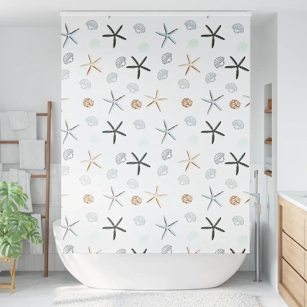 Tenda a Rullo Doccia Cassonetto-Tenda doccia a rullo 150x240 cm Larghezza Tessuto 927536