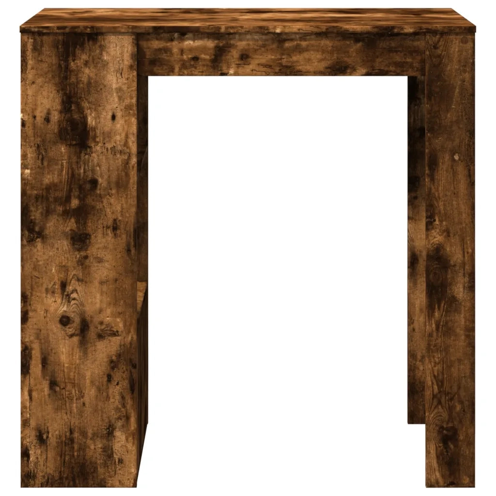 Tavolo Bar con Rastrelliera Rovere 102x50x103,5 cm Multistrato 854359